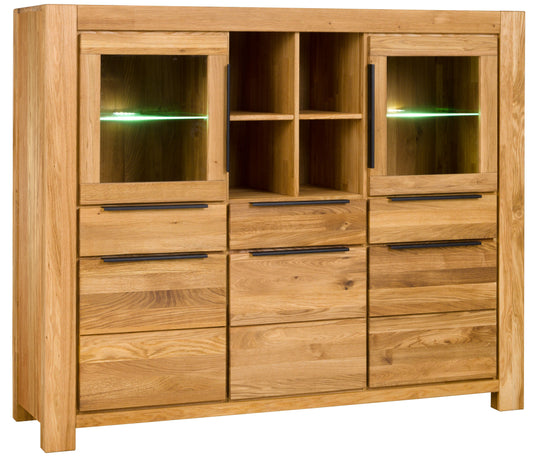 Vitrine Doppelvitrine Highboard -> Soft-Close