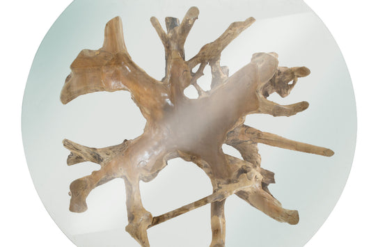 Couchtisch Tisch + Recxcled Teak + Sicherheitsglas +Unikat