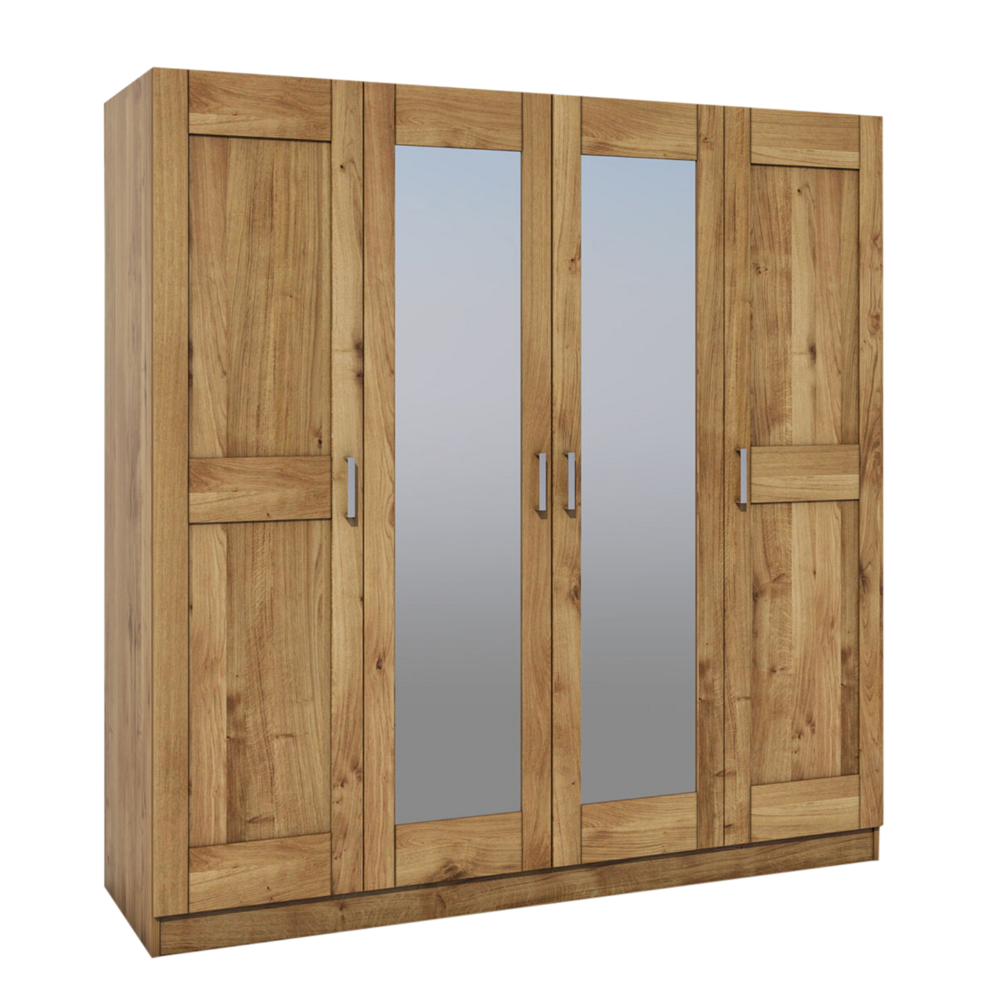 Kleiderschrank +versch. Breiten +Spiegel +Massivholz Front