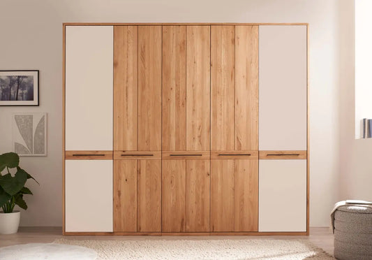 Kleiderschrank Schrank Schlafzimmer +Maße: 256x221x59cm +Massivholz +Eiche +vers. Farben +als Set erhältlich