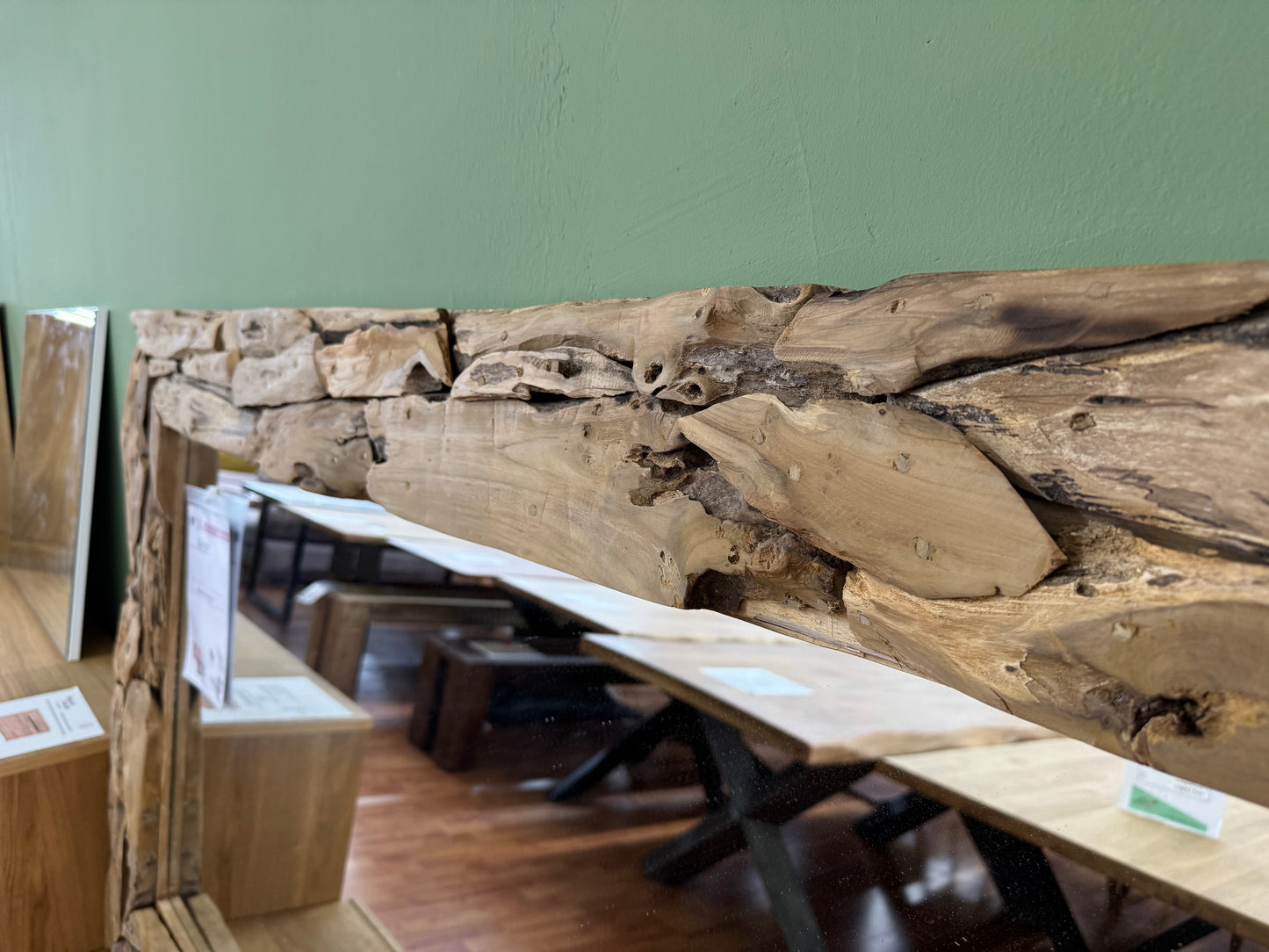 Spiegel +Teak +Holzrahmen +Maße:160x91cm