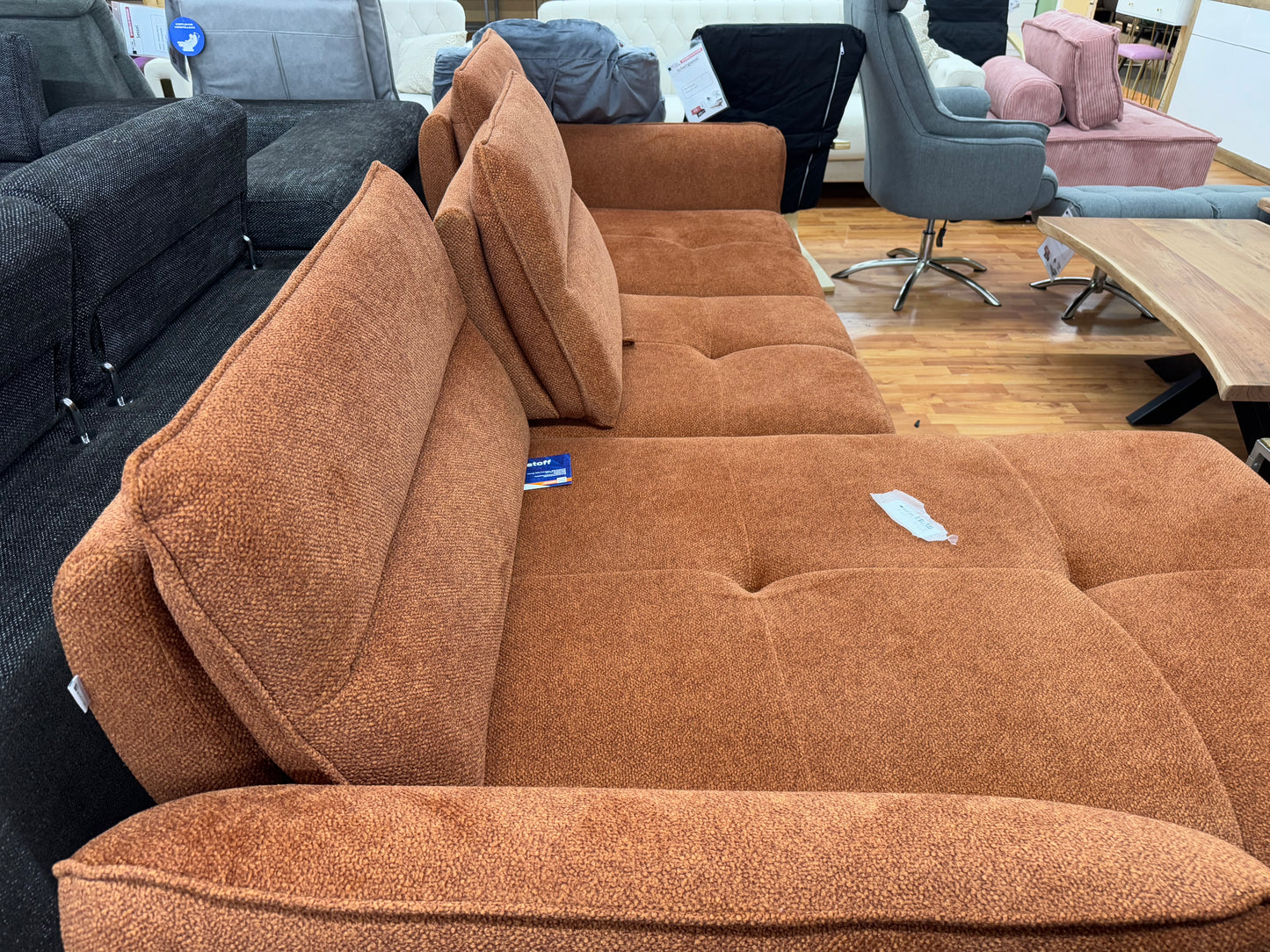 Sofa Couch Wohnlandschaft +Rückenlehnenverstellung