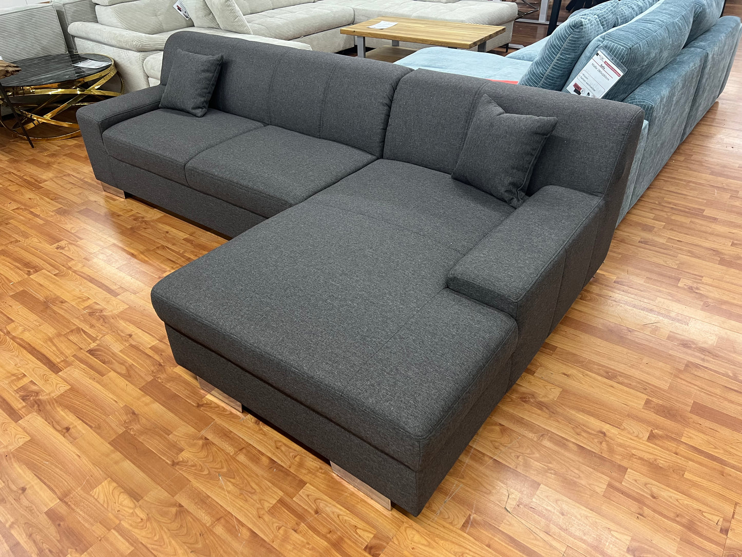 Sofa Couch Wohnlandschaft + Kissen