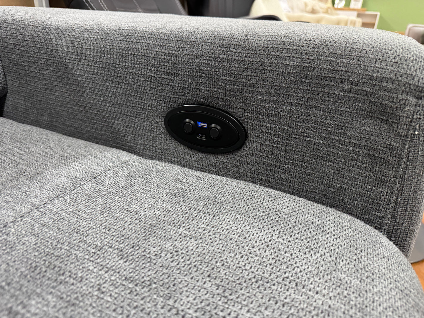 Couch Sofa Wohnlandschaft +USB +elektr. Sitztiefenverstellung +Kopfstützenverstellung +Stauraum +Rückenlehnenverstellung