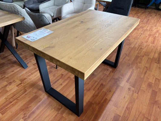 Esstisch Eiche Tisch +120x75cm +Metallgestell +Neu auf Lager