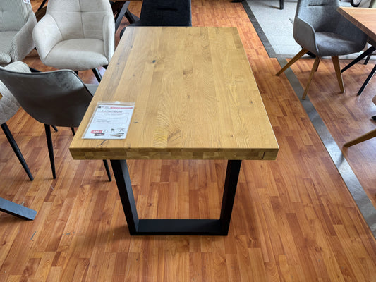 Esstisch Eiche Tisch +120x75cm +Metallgestell +Neu auf Lager