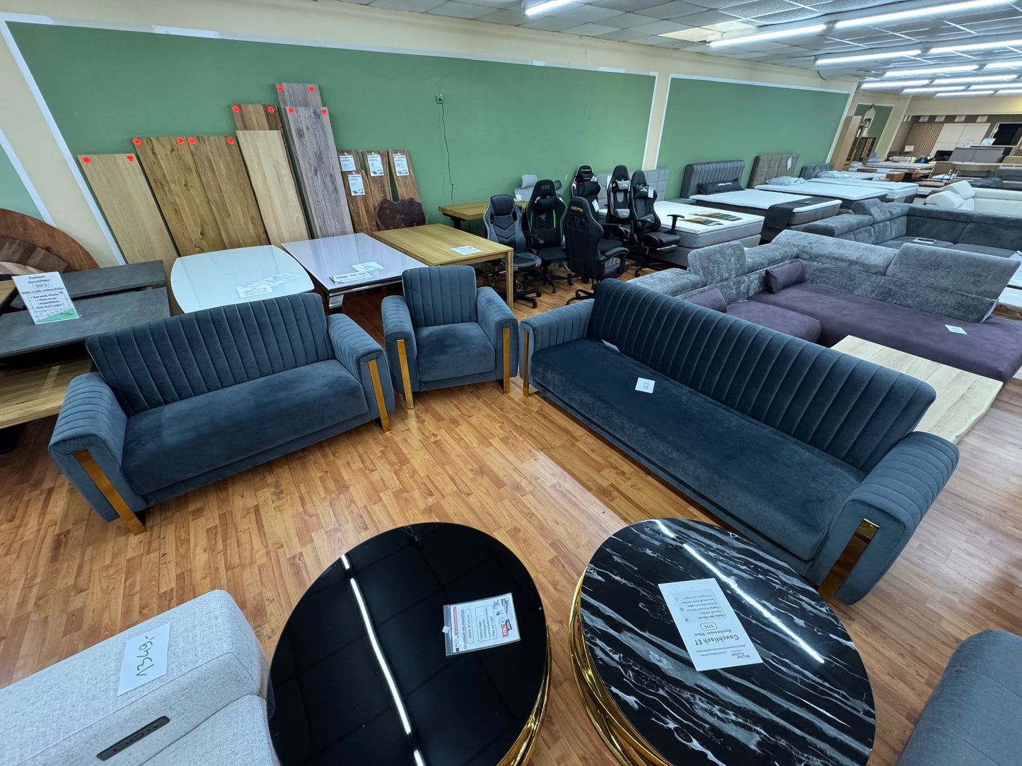 Sofa Couch Wohnlandschaft +Bettfunktion +Stauraum +Samtvelours