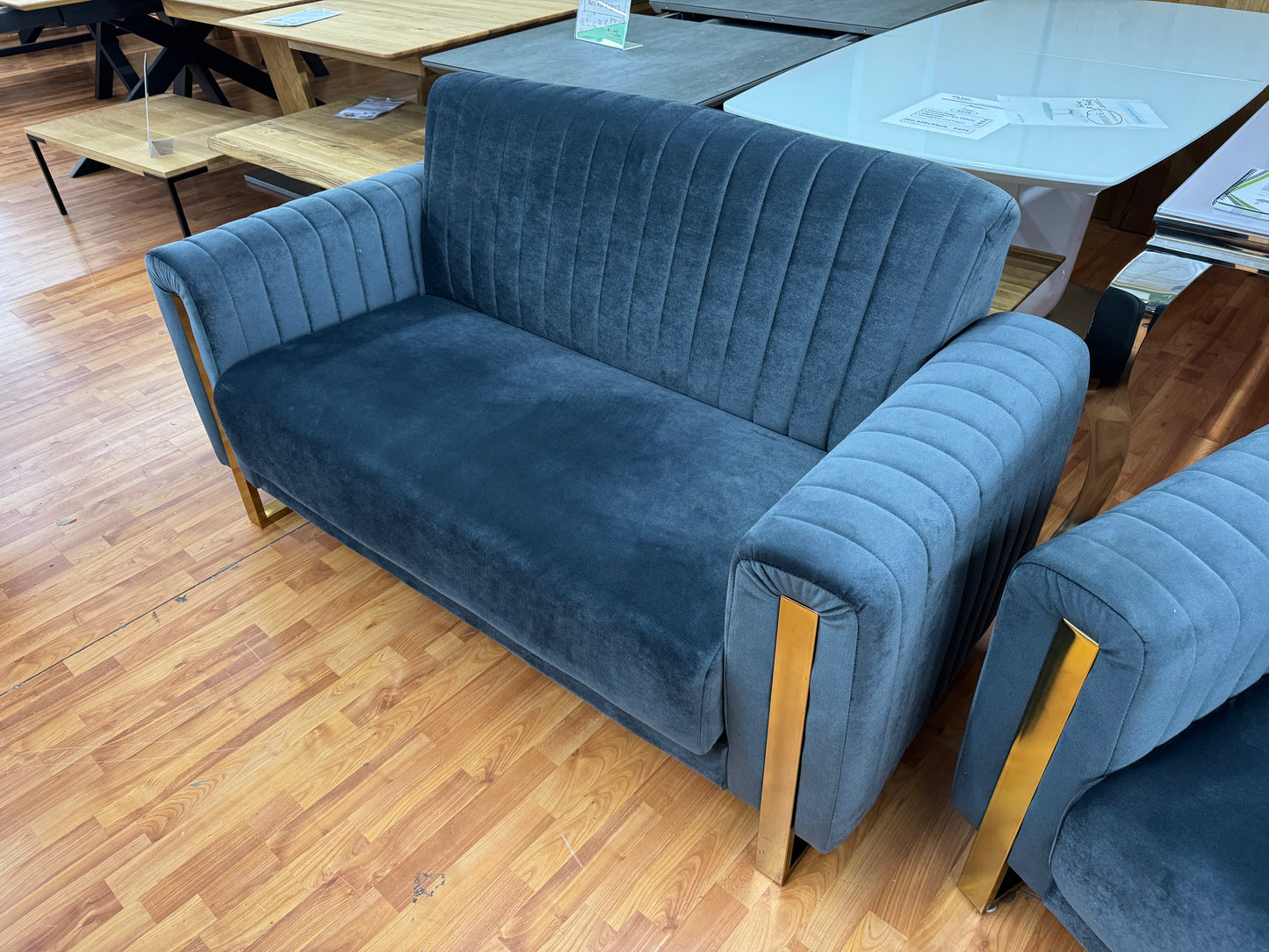 Sofa Couch Wohnlandschaft +Bettfunktion +Stauraum +Samtvelours