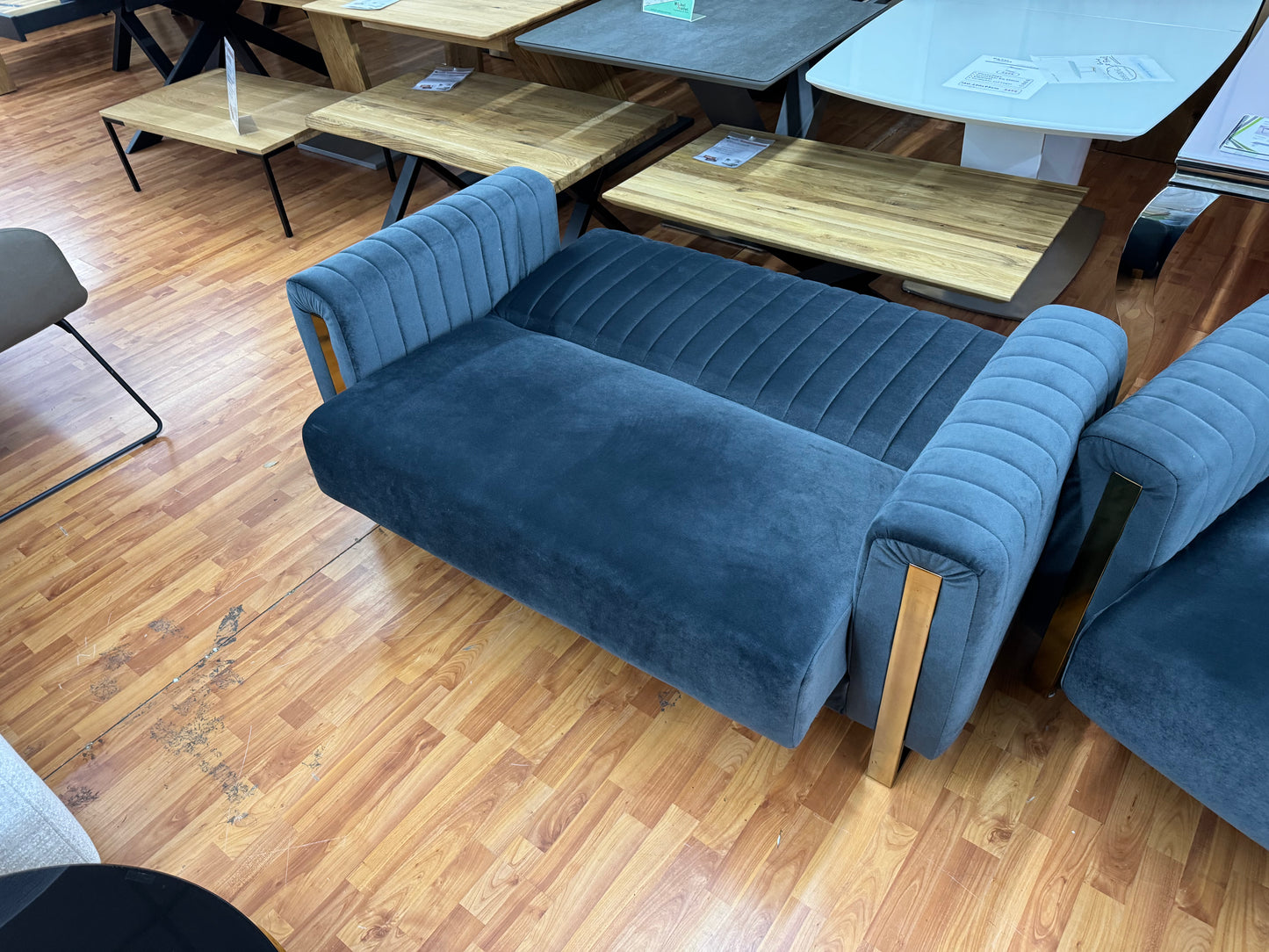 Sofa Couch Wohnlandschaft +Bettfunktion +Stauraum +Samtvelours