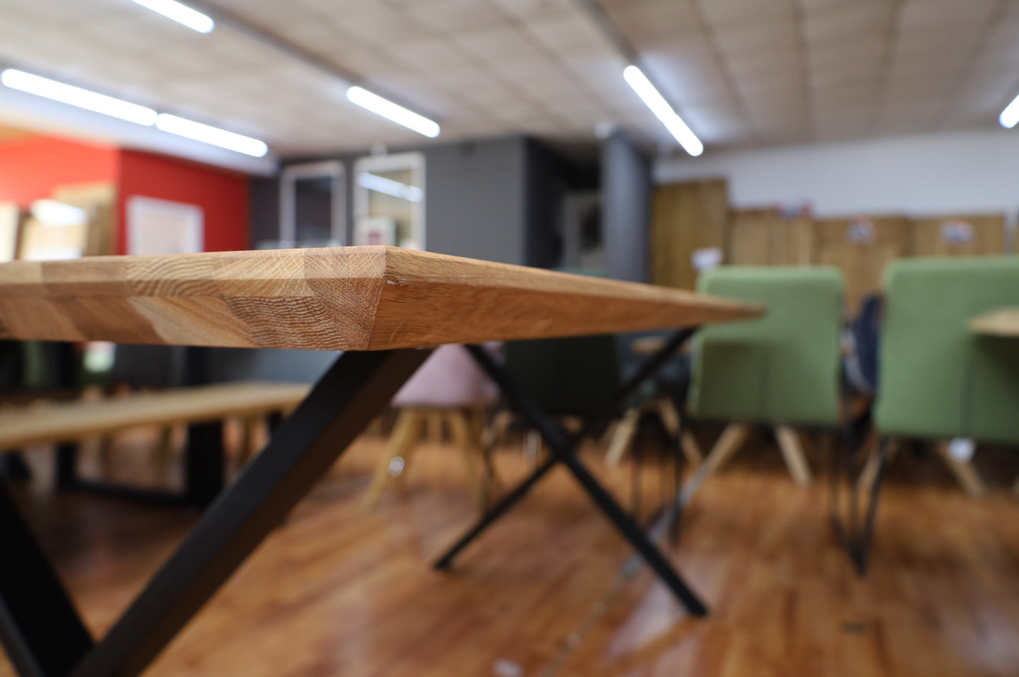 Esstisch Tisch+ Massivholz Eiche+ Schweizer Kante 200x100cm