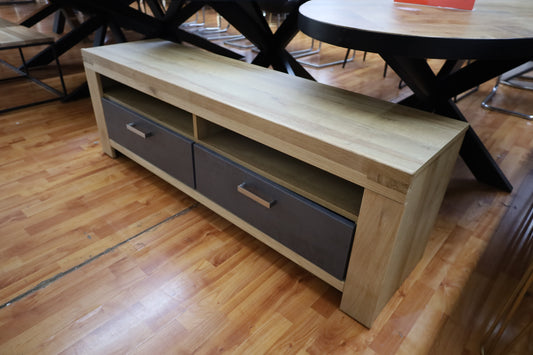 Tv- Unterschrank Kommode  + Teilmassiv Eiche + Schubladen