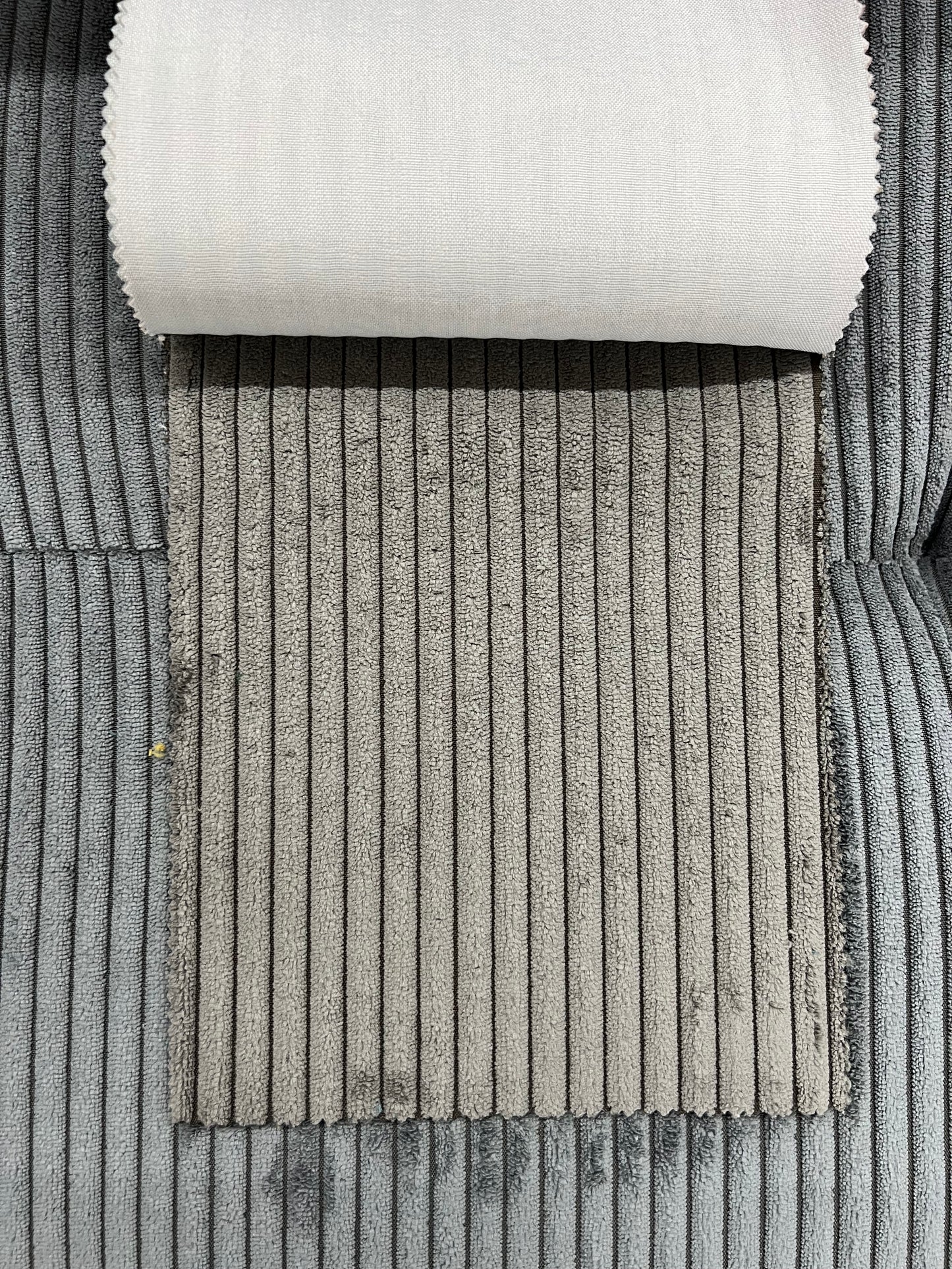 Sofa Couch Wohnlandschaft + Elektrische Sitztiefe + Kopfteile verstellbar + Cord