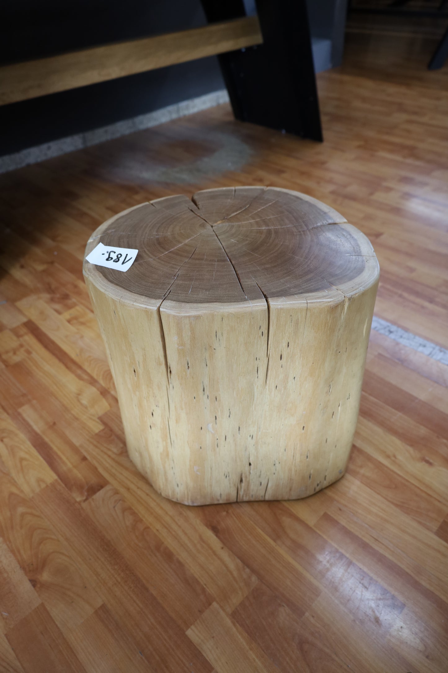 Beistelltisch Baumstamm + Echt Holz +Massivholz + EINZELSTÜCK