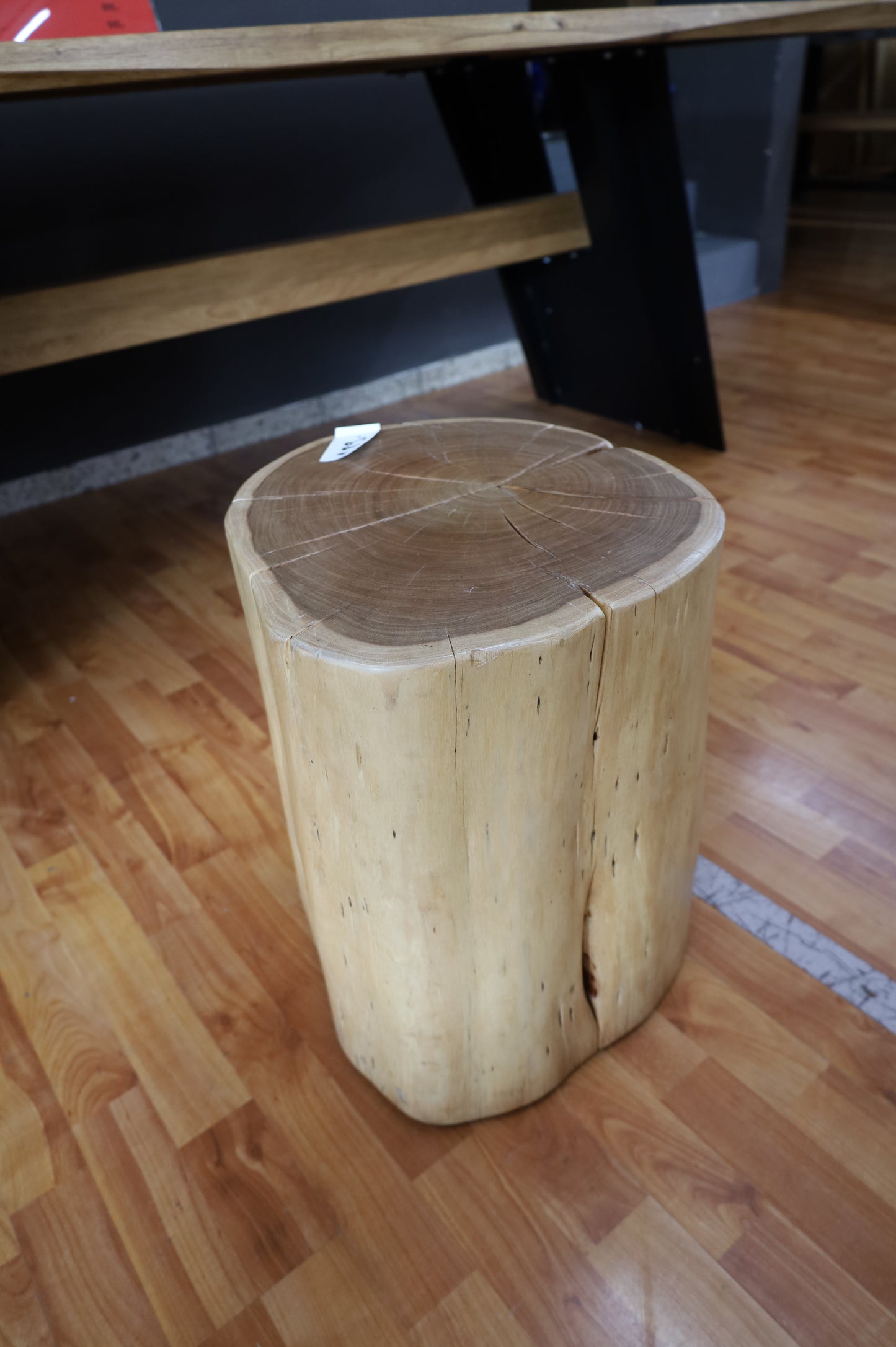 Beistelltisch Baumstamm + Echt Holz +Massivholz + EINZELSTÜCK