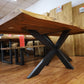 Esstisch Tisch + Massivholz Akazie +Echte Baumkante 180x90cm