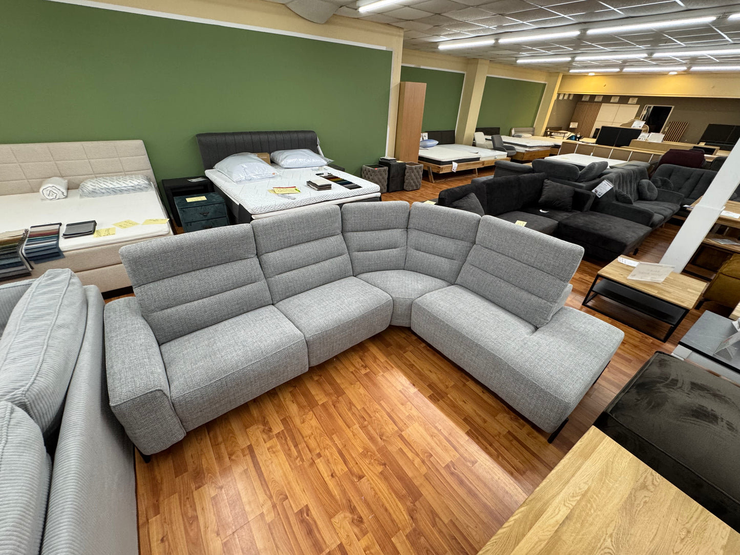 Sofa Couch Wohnlandschaft +Kopfteilverstellung +elektr. Relaxfunktion