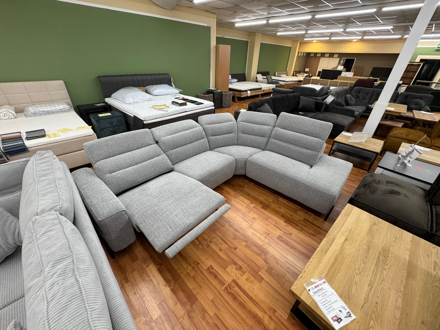 Sofa Couch Wohnlandschaft +Kopfteilverstellung +elektr. Relaxfunktion