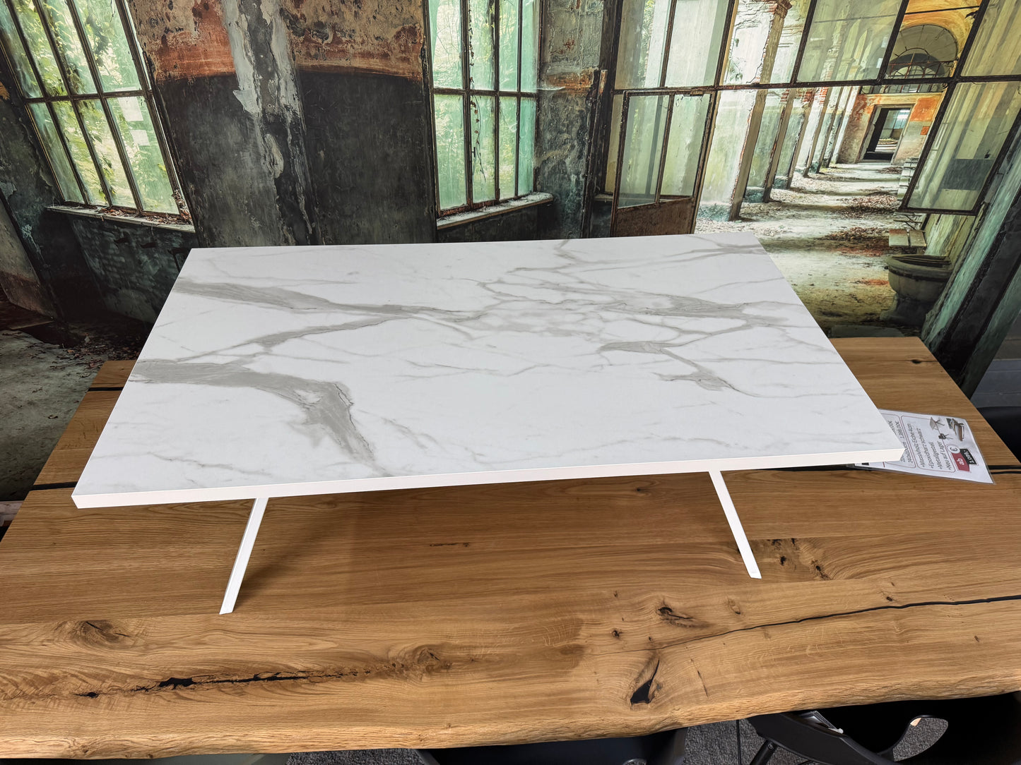 Couchtisch Tisch Beistelltisch +Marmoroptik +Metallgestell +Einzelstück