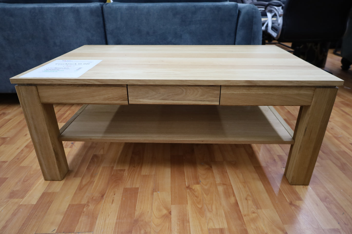Couchtisch +Schublade +Teil Massiv Holz +Ablagefach