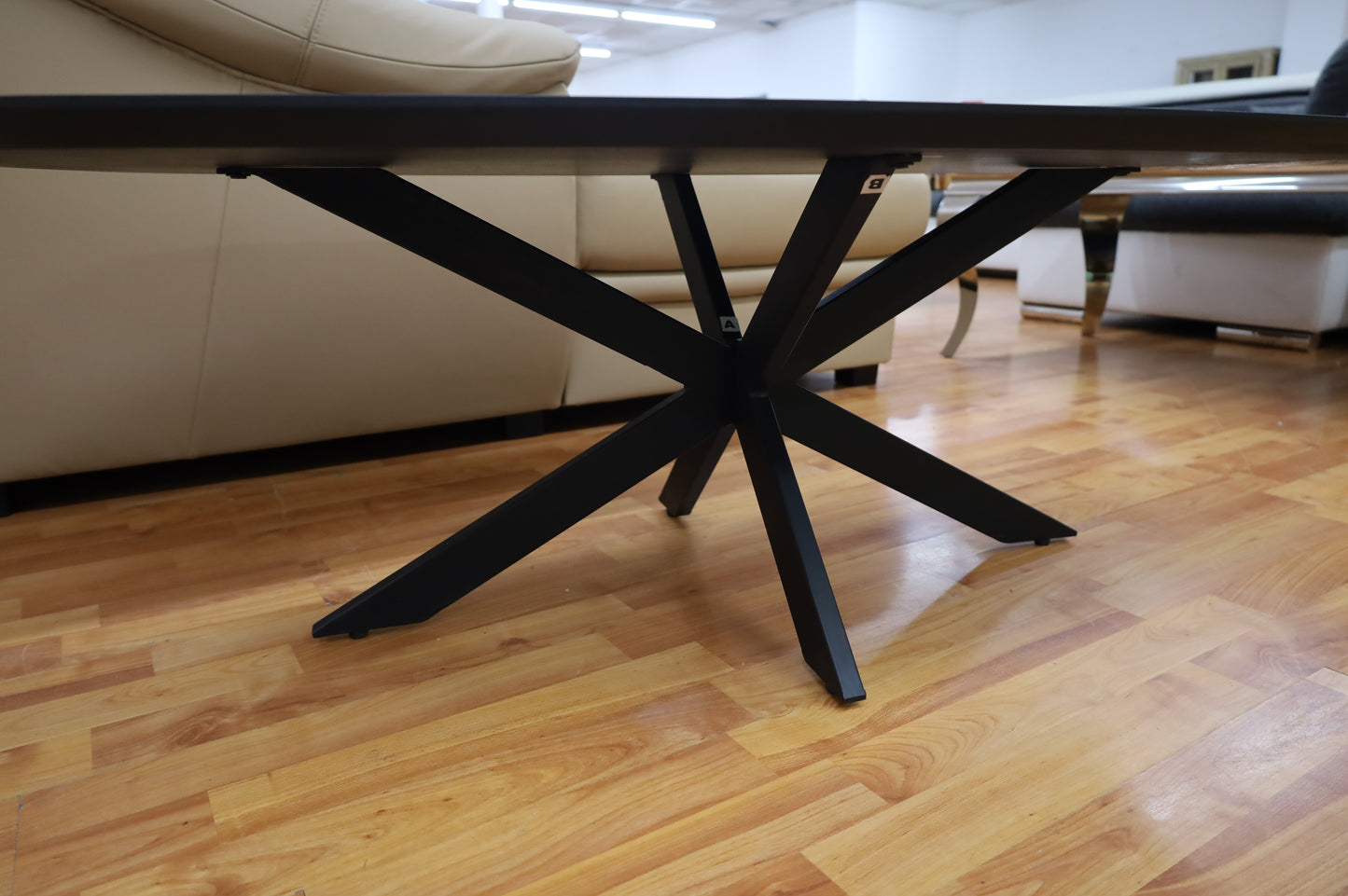 Couchtisch Marmor Optik + Spider Gestell