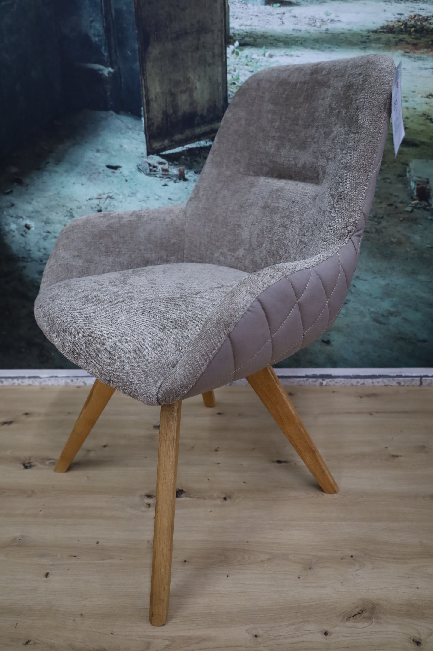 Stuhl Esszimmer + 180° drehbar + Rückdrehfunktion + Massivholz Gestell