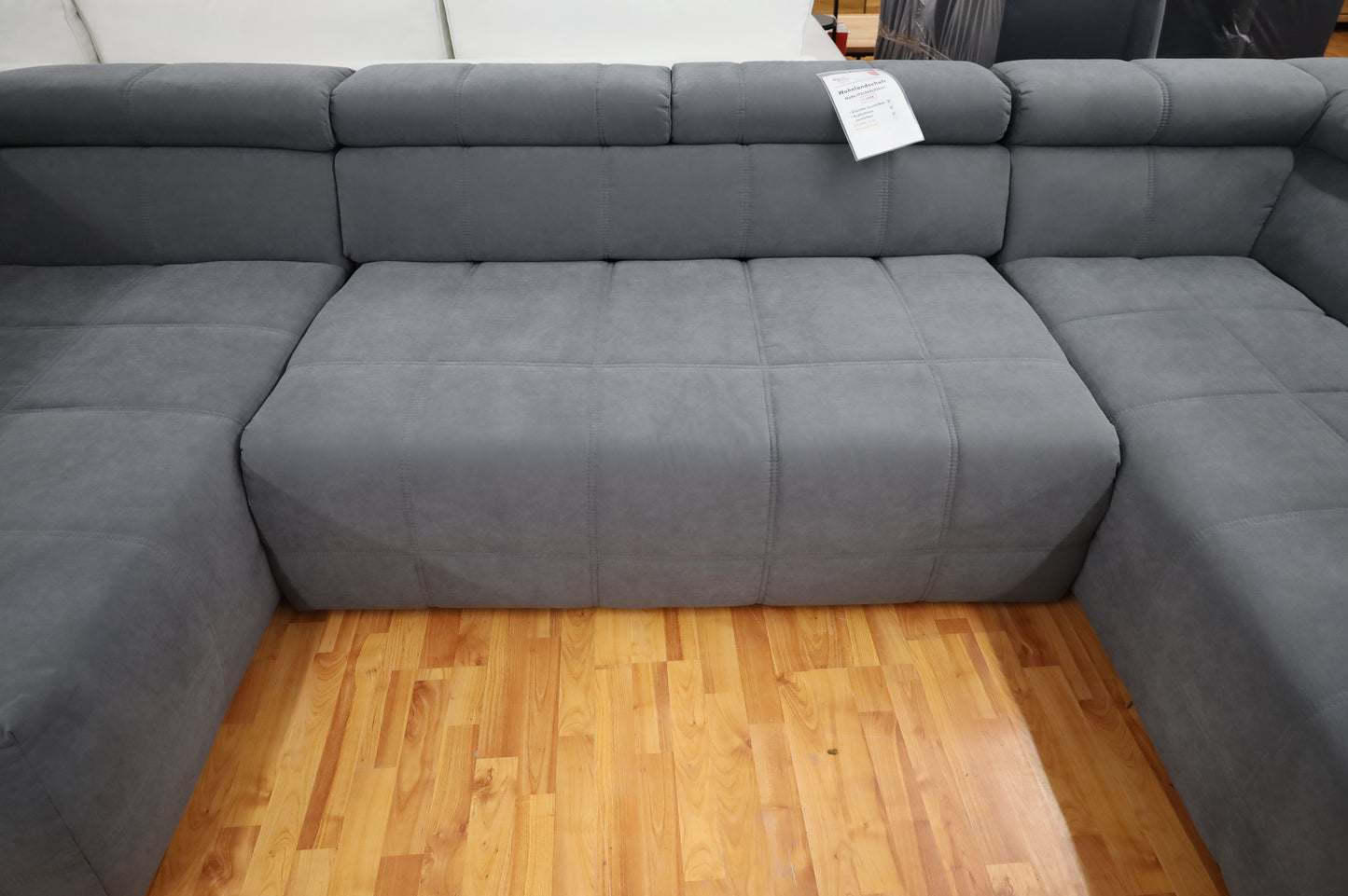 Sofa Couch Wohnlandschaft + sitztiefe verstellbar +Kopfstütze verstellbar