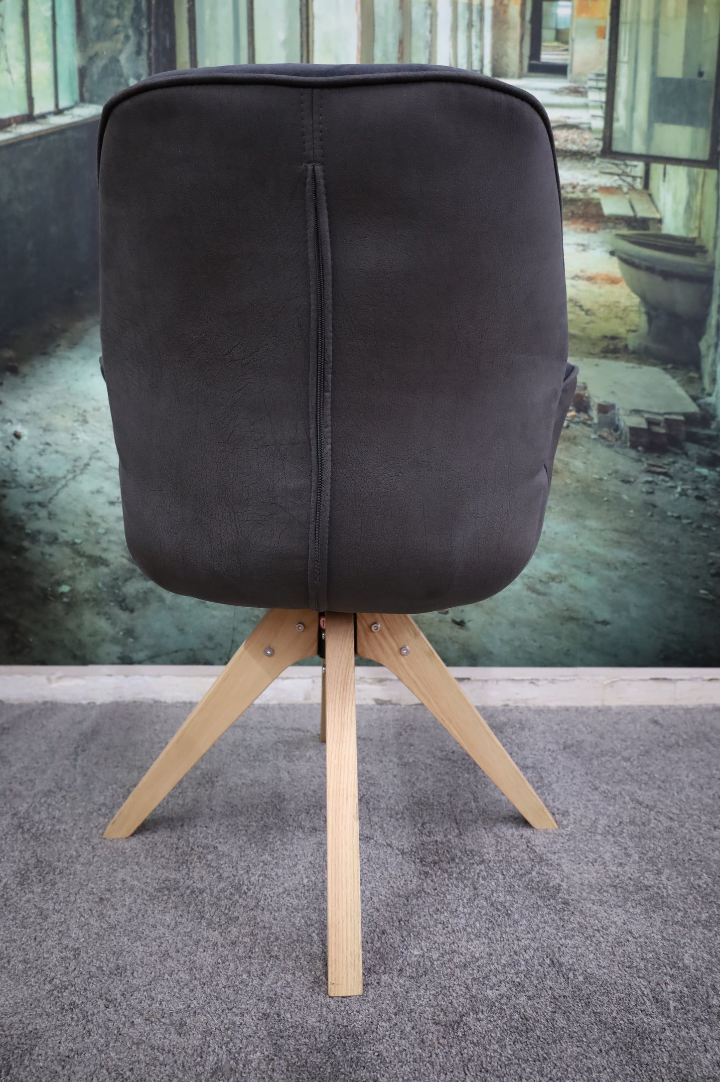 Esszimmerstuhl Stuhl +360° drehbar +Gestell Eiche + Armlehne