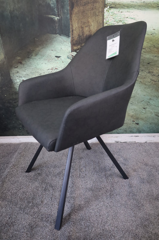 Esszimmerstuhl Stuhl 180° drehbar +Rückdrehfunktion +Kunstleder