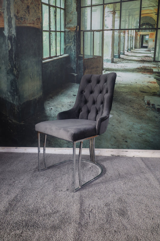 Esszimmertuhl +mehrere Farben wählbar +Samtstoff