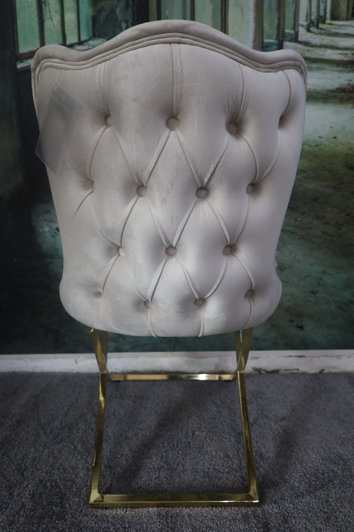 Esszimmerstuhl Stuhl +Samtstoff +Gestell in Gold oder Chrom +Farben