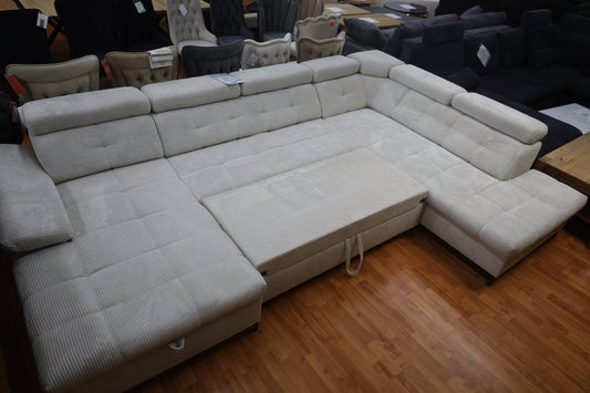 Sofa Couch Wohnlandschaft +Seiten teile wechselbar +Cordstoff