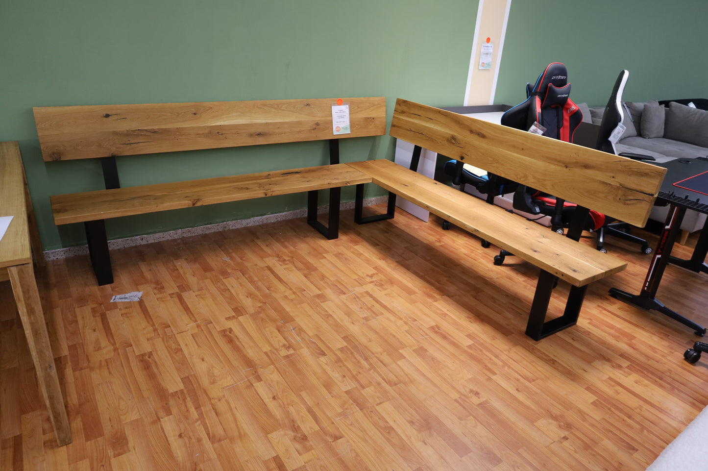 Eckbank + Vollmassiv Eiche + 4cm Massiv Kante + Neu auf Lager