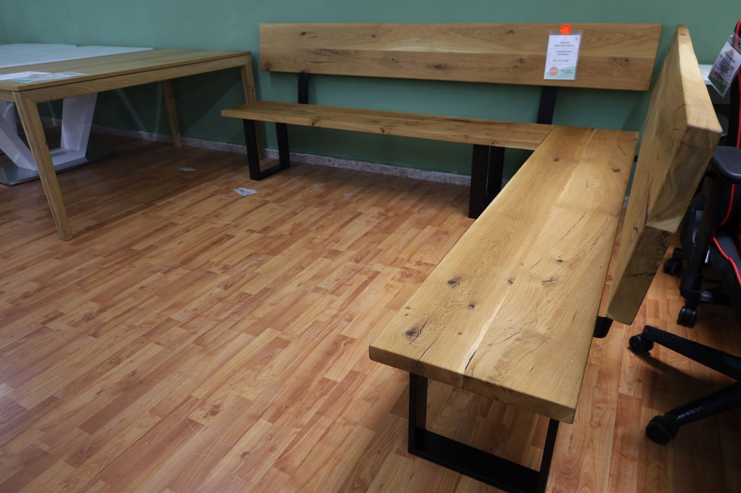 Eckbank + Vollmassiv Eiche + 4cm Massiv Kante + Neu auf Lager
