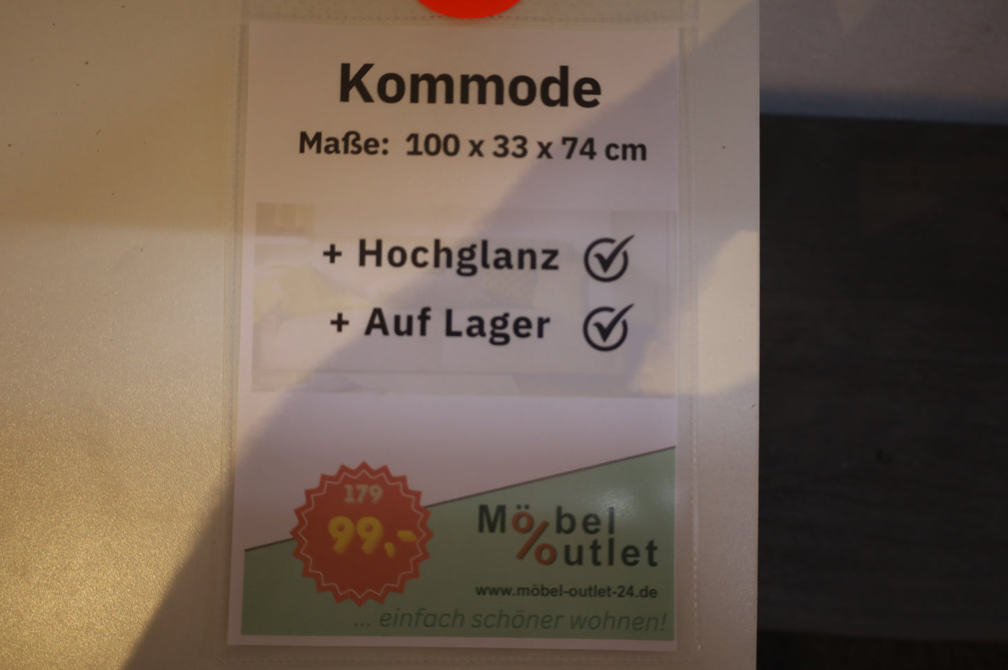 Kommode Hochglanz schwarz weiß + Schubladen