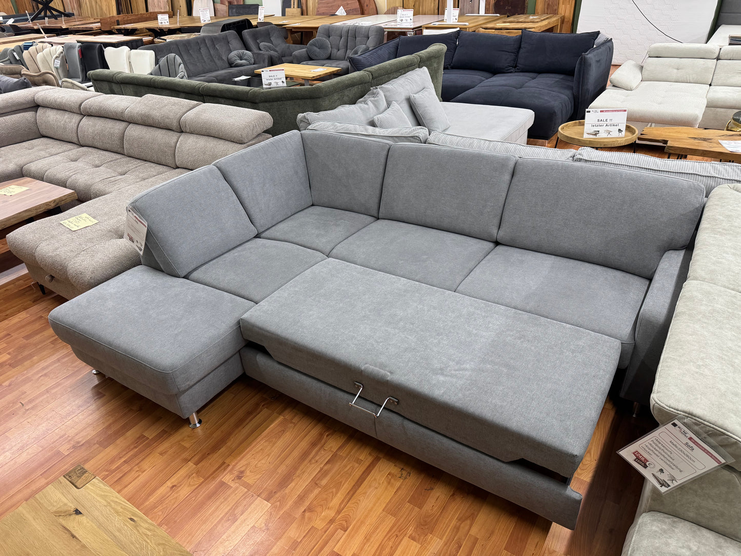 Sofa Couch Wohnlandschaft +Bettfunktion