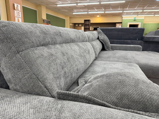 Sofa Couch Wohnlandschaft +Bettfunktion +Stauraum +Kissen