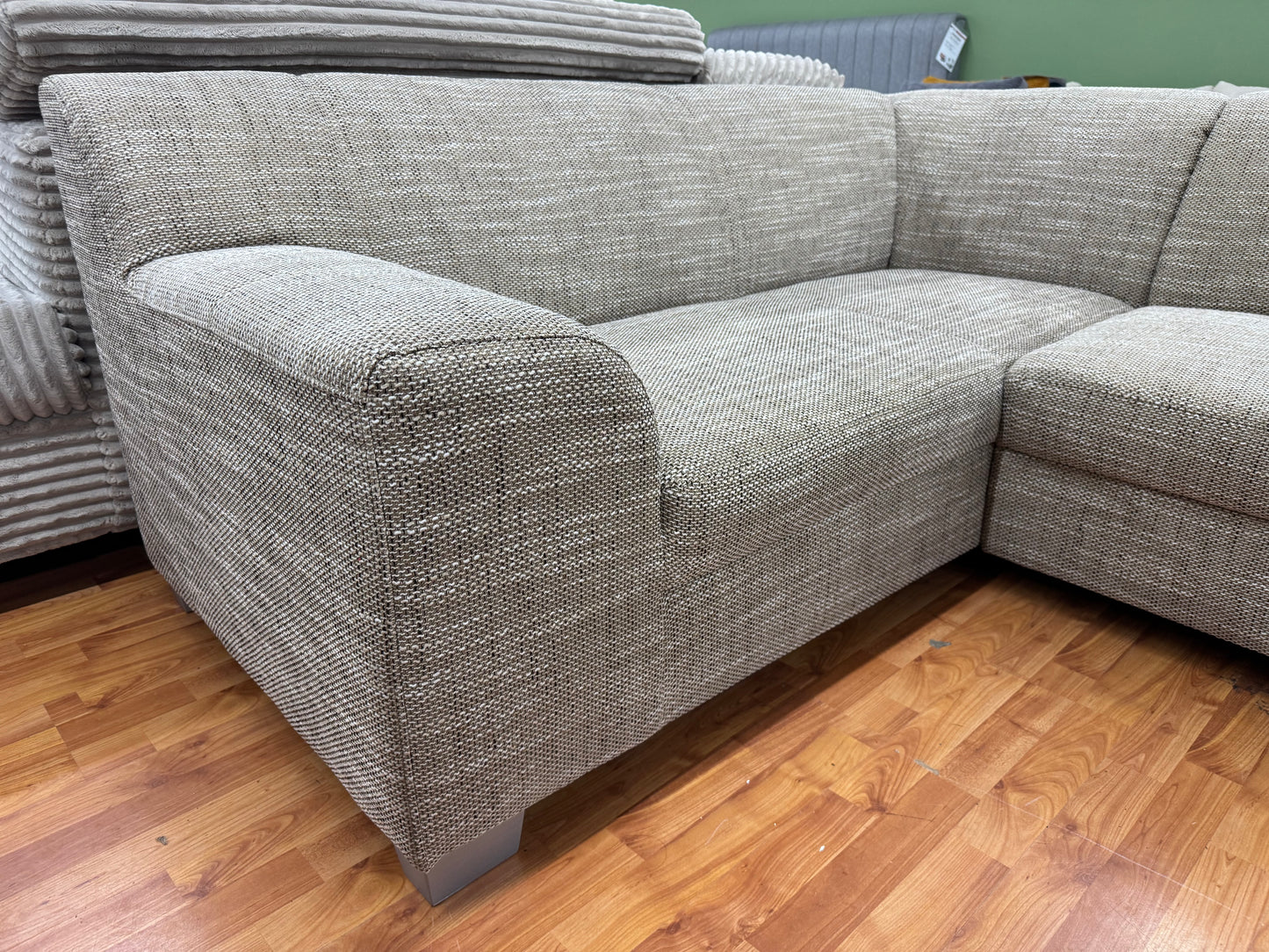 Wohnlandschaft Couch Sofa +Webstoff