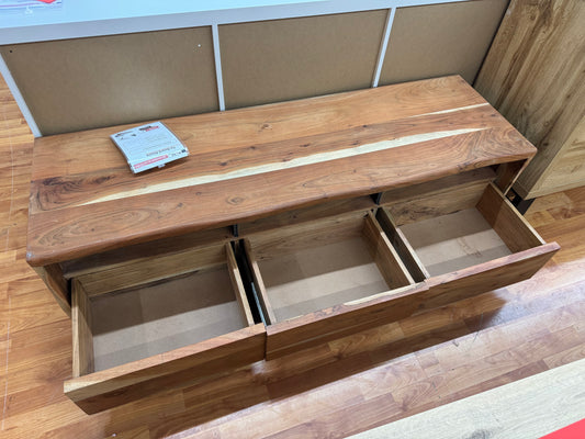 Tv-Board +Akazie +Vollmassiv +Schubladen +Neu auf Lager