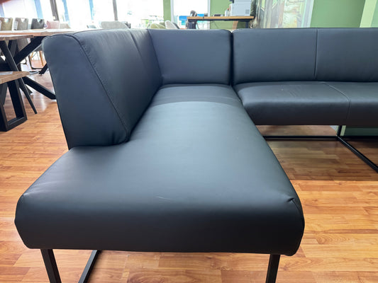 Eckbank Bank Stuhl Stühle +Metallgestell +160x255cm
