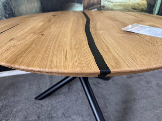 Esstisch +Rund 120cm +Epoxidharz +Spidergestell +Metallgestell