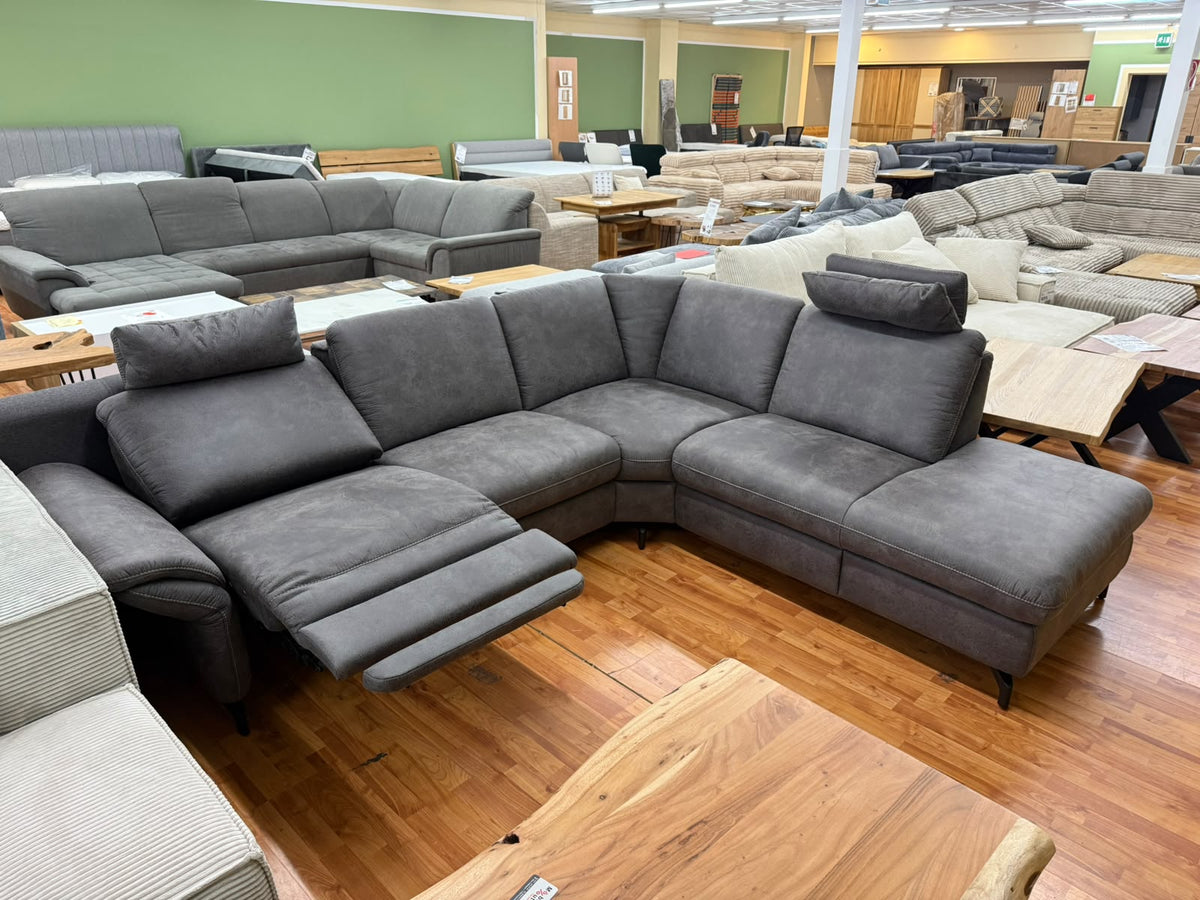 Sofa Couch Wohnlandschaft +elektr. Relaxfuntion +Kopfkissen