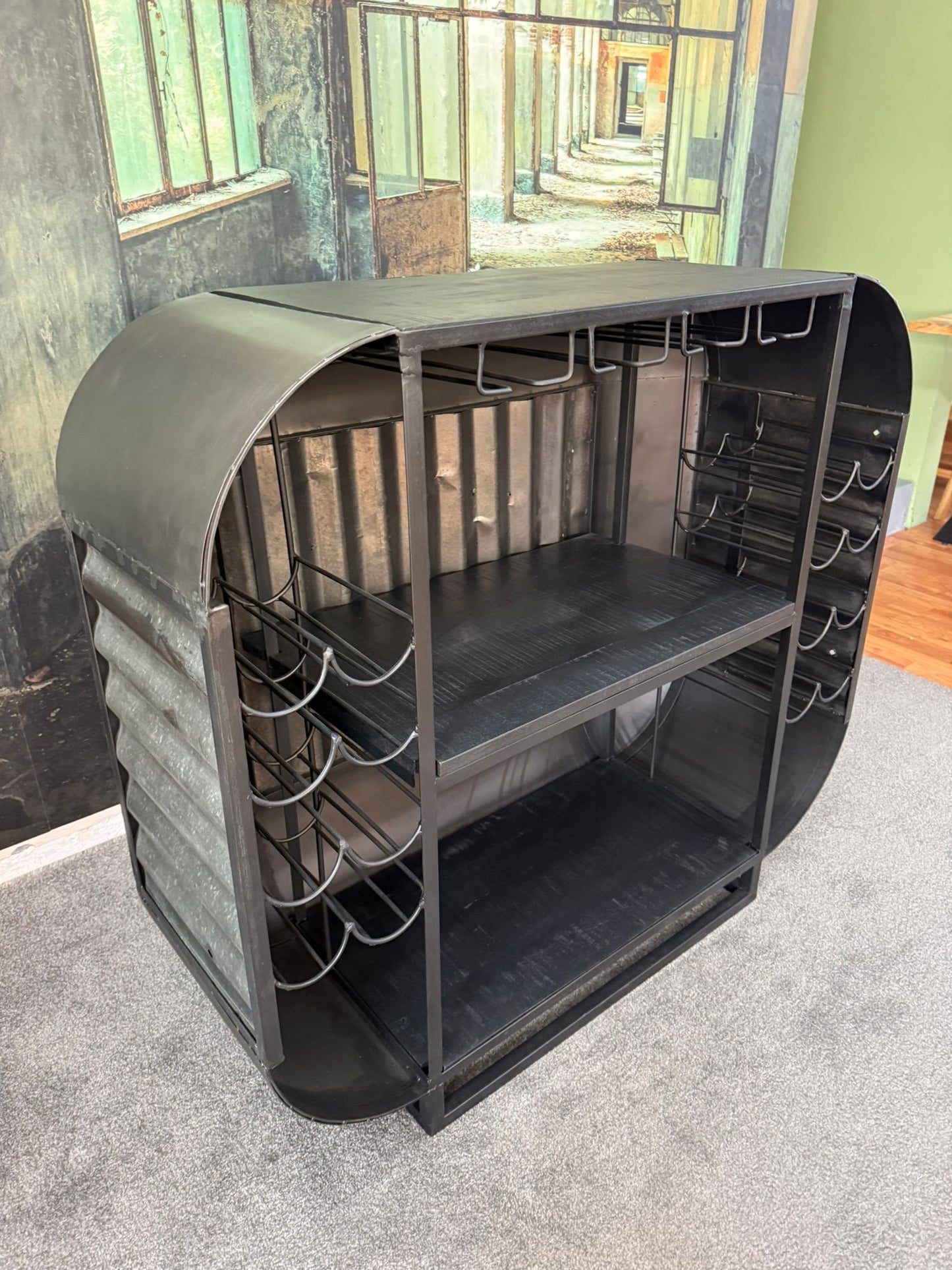 Bar-Theke +Metall +Stauraum +Regal +Einzelstück