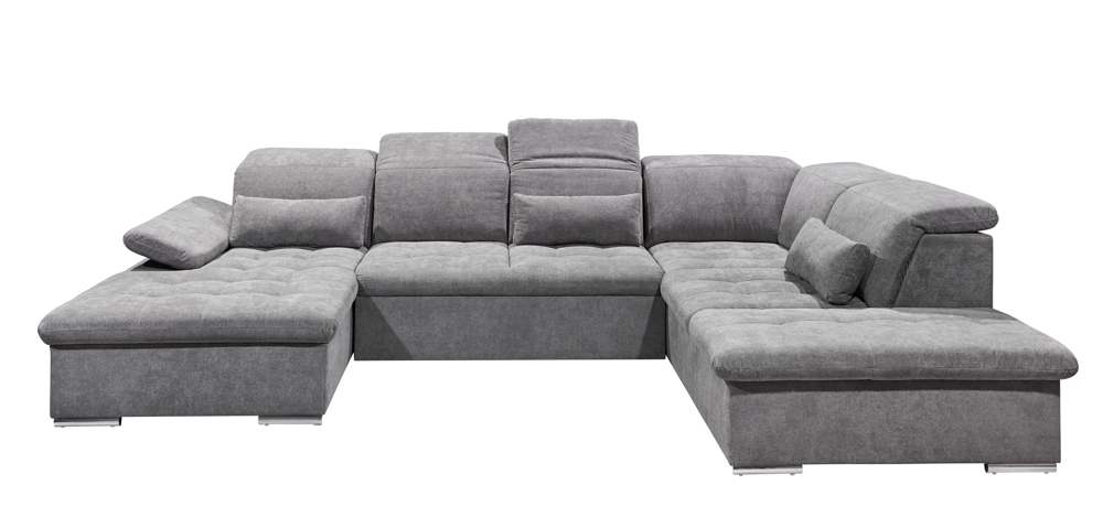 Wohnlandschaft Sofa Couch +Bettfunktion +Stauraum +Kopfteilverstellung +versch. Farben