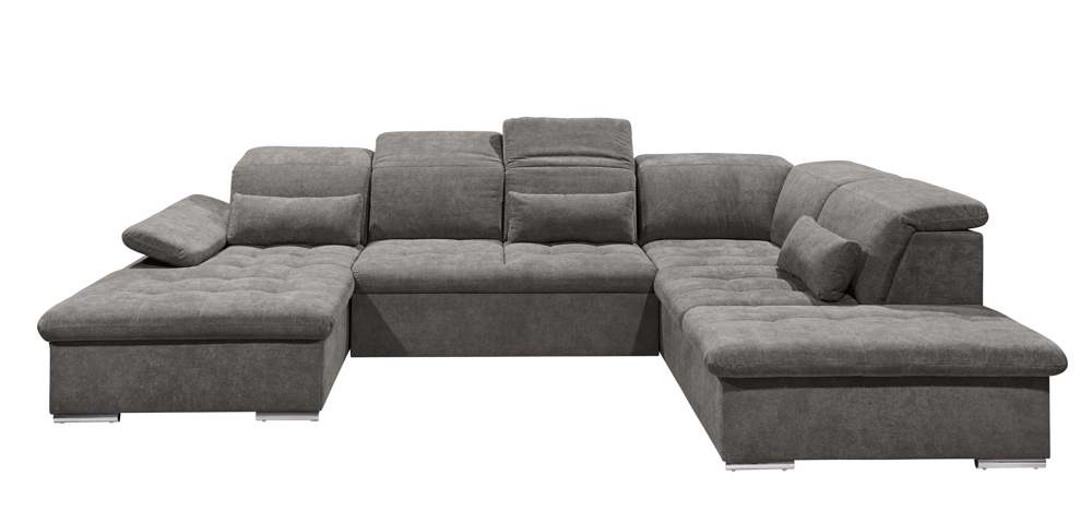 Wohnlandschaft Sofa Couch +Bettfunktion +Stauraum +Kopfteilverstellung +versch. Farben