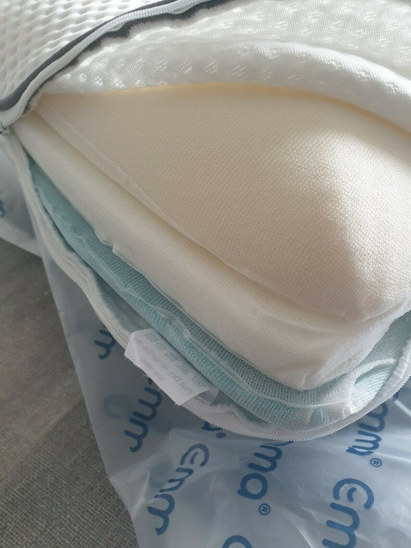 EMMA Original Kissen 80x40 HWS OVP UltraDry Bezug Atmungsaktiv Airgocell® Schaum