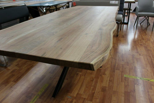 Esstisch + Massivholz Akazie + Baumkante + Spider Gestelle 180x90cm
