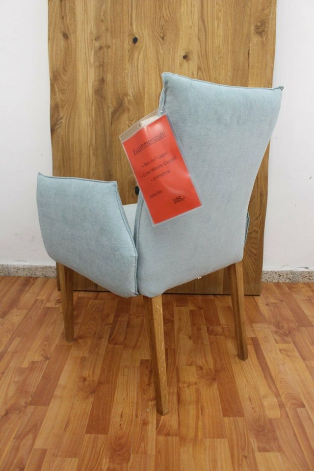 Stuhl Esszimmerstuhl + Eiche massiv Holz Gestell + Neu auf Lager
