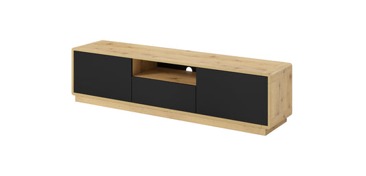 Tv-Unterschrank Kommode Vitrine + Holz Optik + Soft Close