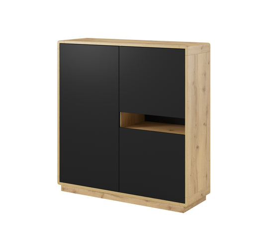 Hochkommode Kommode Vitrine +Einlegebodenkanten +Soft Close