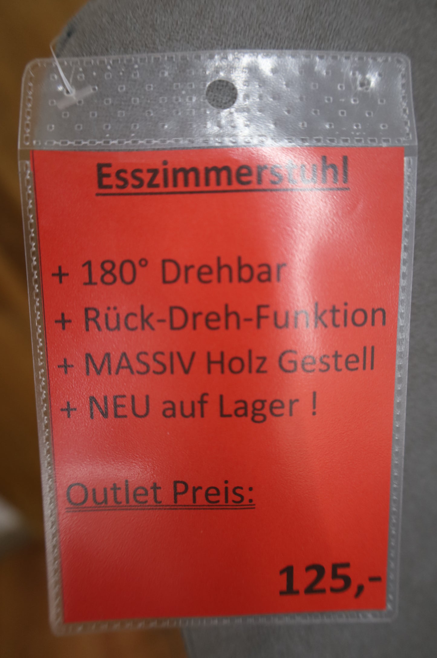Armlehnenstuhl Stuhl +Drehbar +Massivholz +Rück-Dreh-Funktion